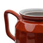 Hall China Teapot - Chinese‑Red Ribbed