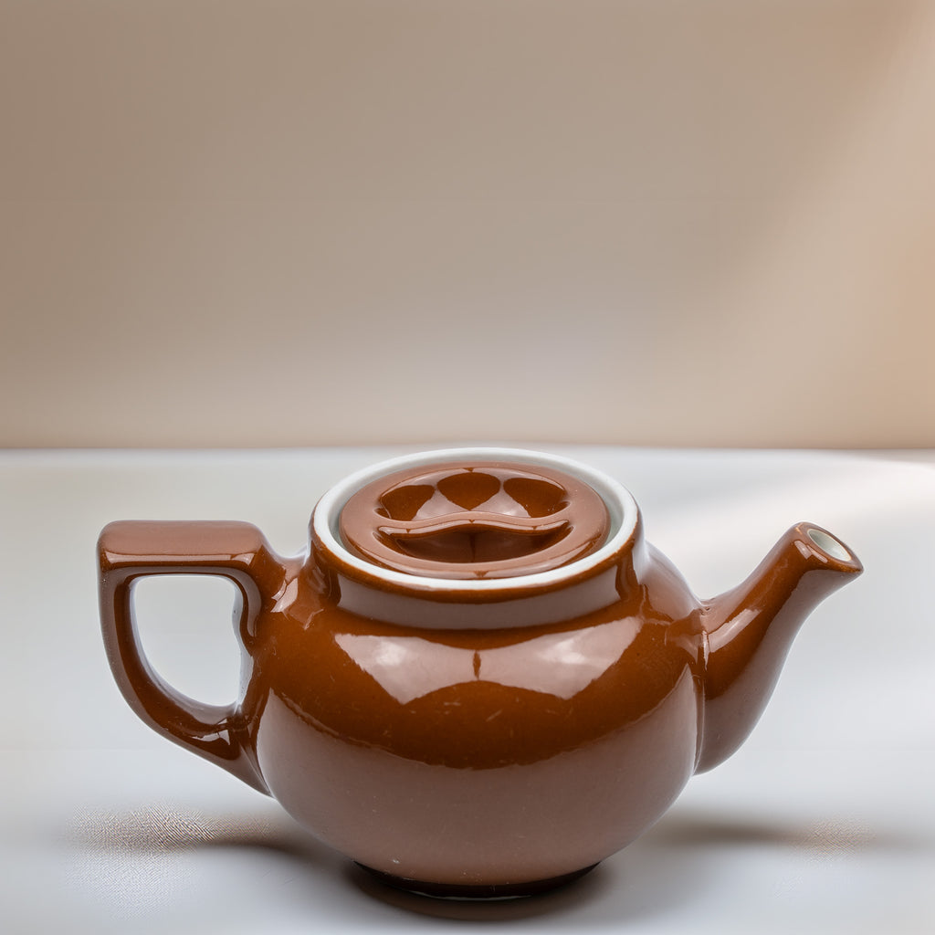 Hall Pottery Personal Teapot - Brown Glazed One‑Cup