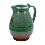 Green Glazed Terracotta Pitcher - Hand‑Thrown Studio Jug