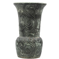 Heavy Ceramic Vase - Art Nouveau Relief