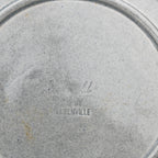 Leaf-Shaped Ceramic Plate - Steubenville Woodfield Dove Gray