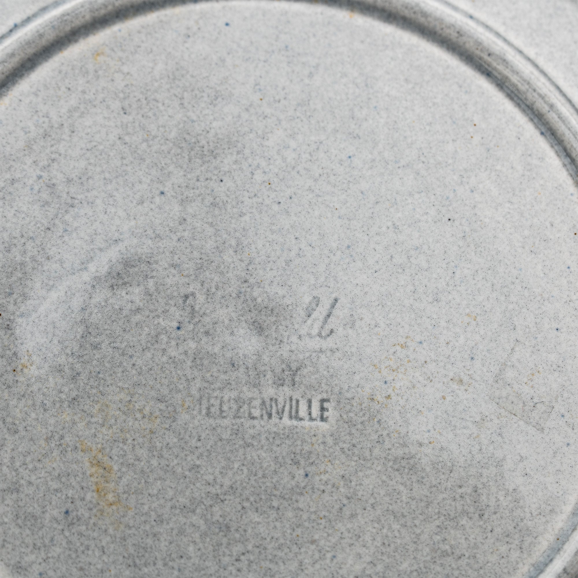Leaf-Shaped Ceramic Plate - Steubenville Woodfield Dove Gray