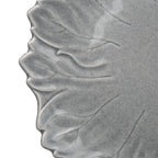 Leaf-Shaped Ceramic Plate - Steubenville Woodfield Dove Gray