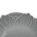 Leaf-Shaped Ceramic Plate - Steubenville Woodfield Dove Gray