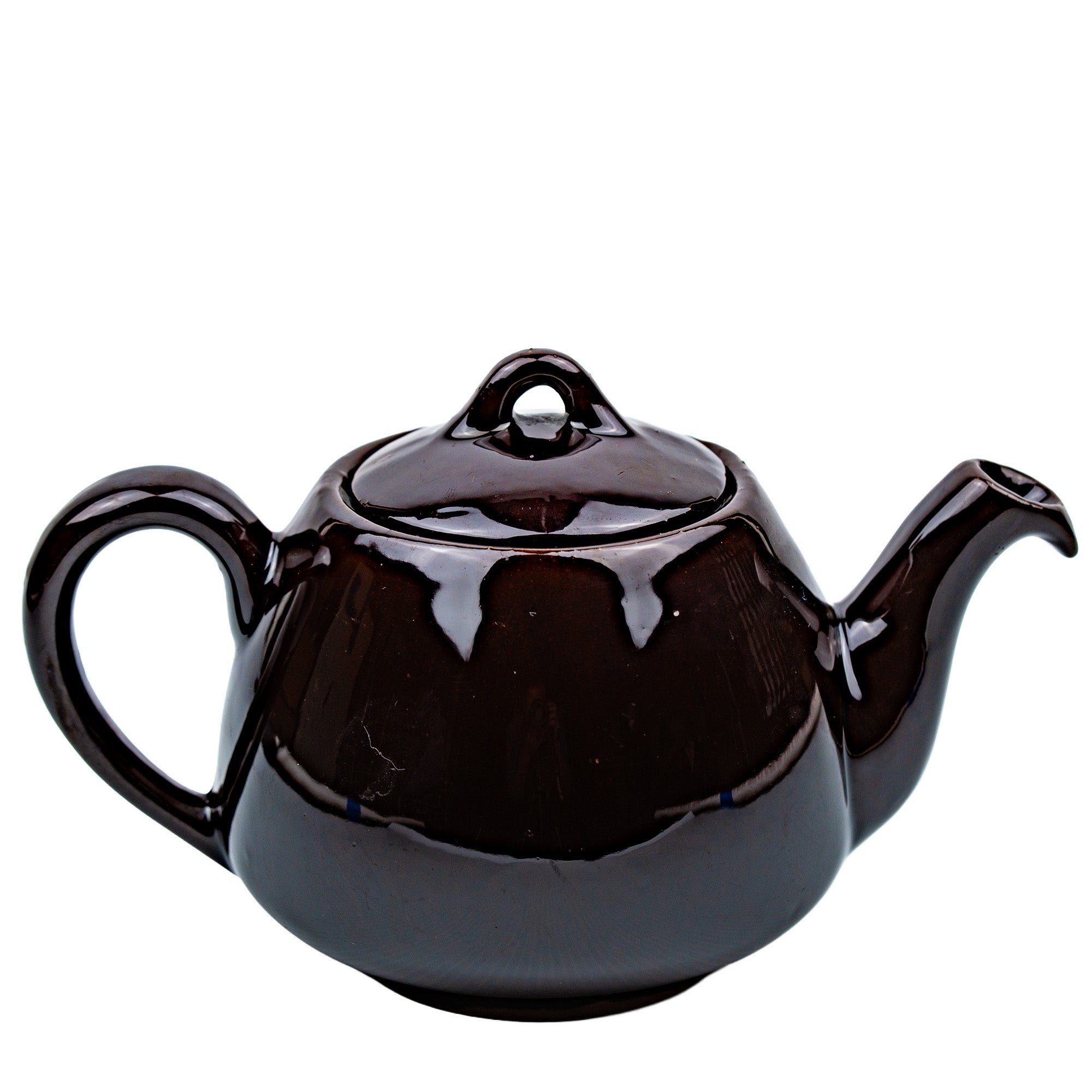 Chocolate Glazed Ceramic Teapot - Royal Canadian Art Pottery