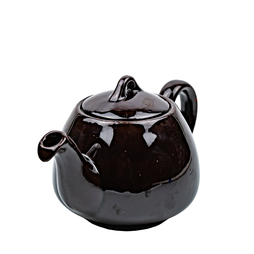 Chocolate Glazed Ceramic Teapot - Royal Canadian Art Pottery