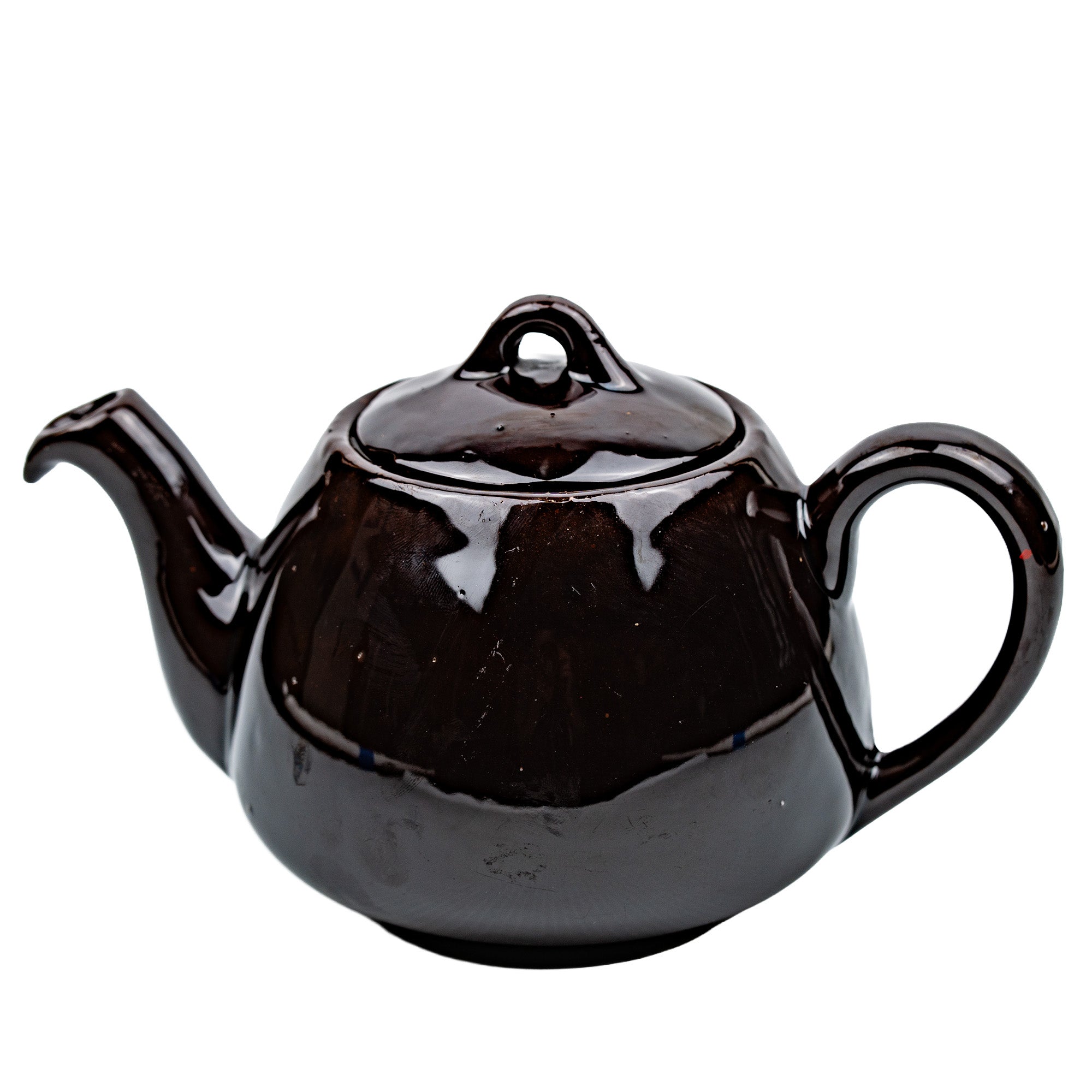 Chocolate Glazed Ceramic Teapot - Royal Canadian Art Pottery