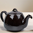 Chocolate Glazed Ceramic Teapot - Royal Canadian Art Pottery