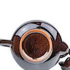 Chocolate Glazed Ceramic Teapot - Royal Canadian Art Pottery