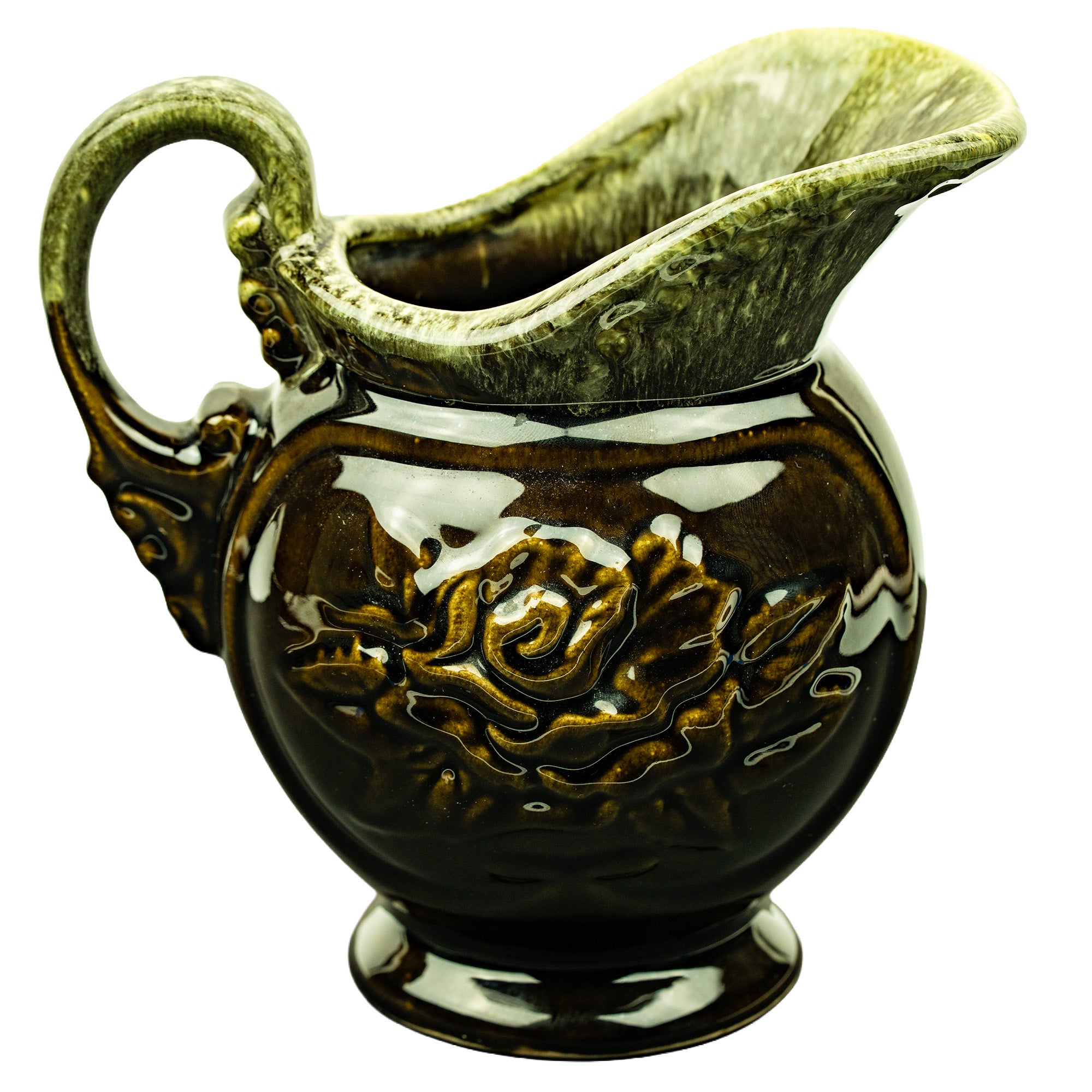 Ceramic Pitcher - Hull Pottery Rose Glaze