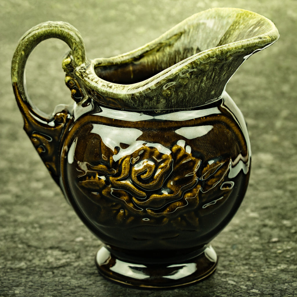 Ceramic Pitcher - Hull Pottery Rose Glaze