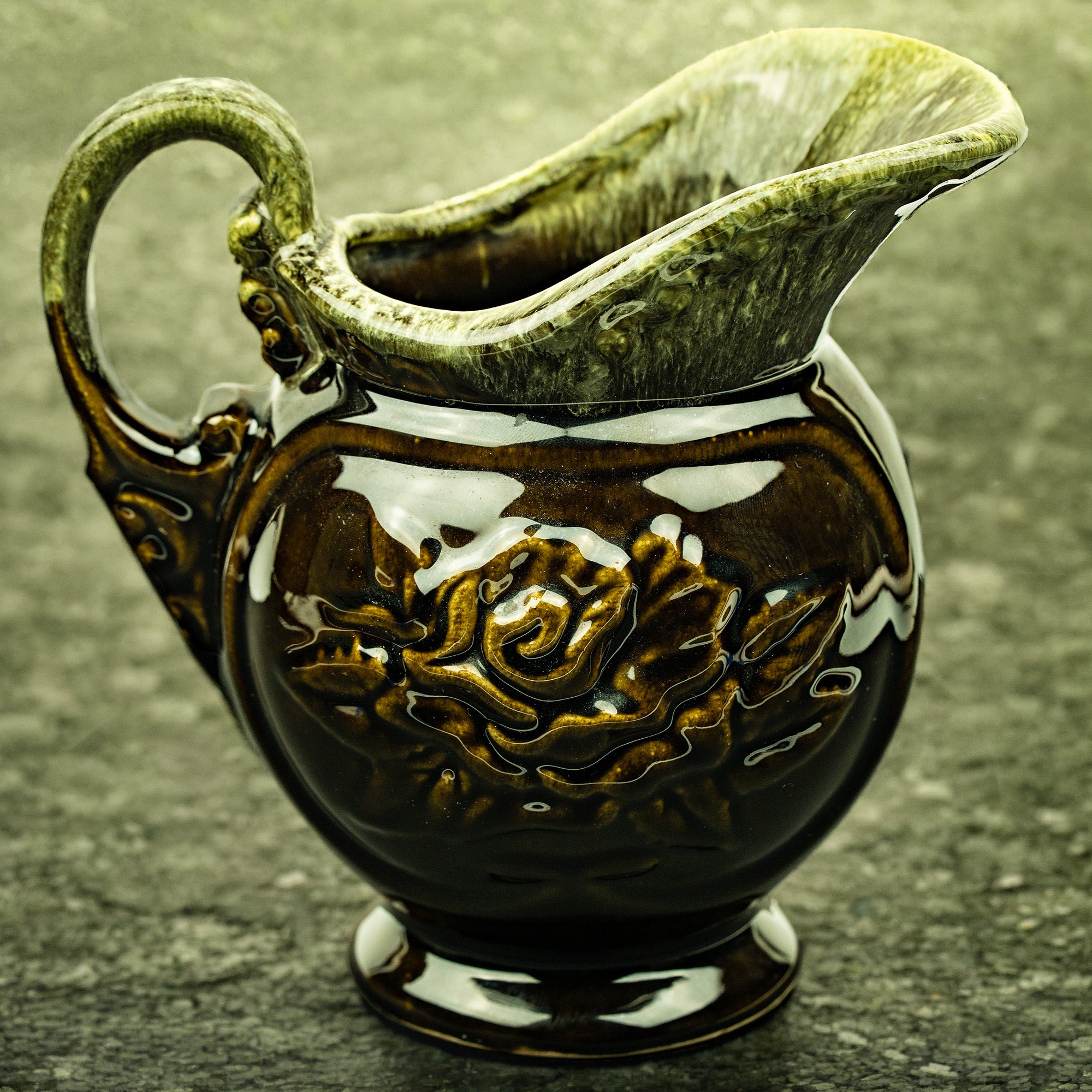 Ceramic Pitcher - Hull Pottery Rose Glaze