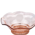 Jeannette Glass Serving Bowl - Ruffled Pedestal Design