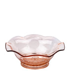Jeannette Glass Serving Bowl - Ruffled Pedestal Design
