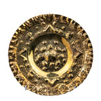 Mexican Sun Face Wall Plate Pair – Hammered Metal Design
