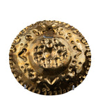 Mexican Sun Face Wall Plate Pair – Hammered Metal Design