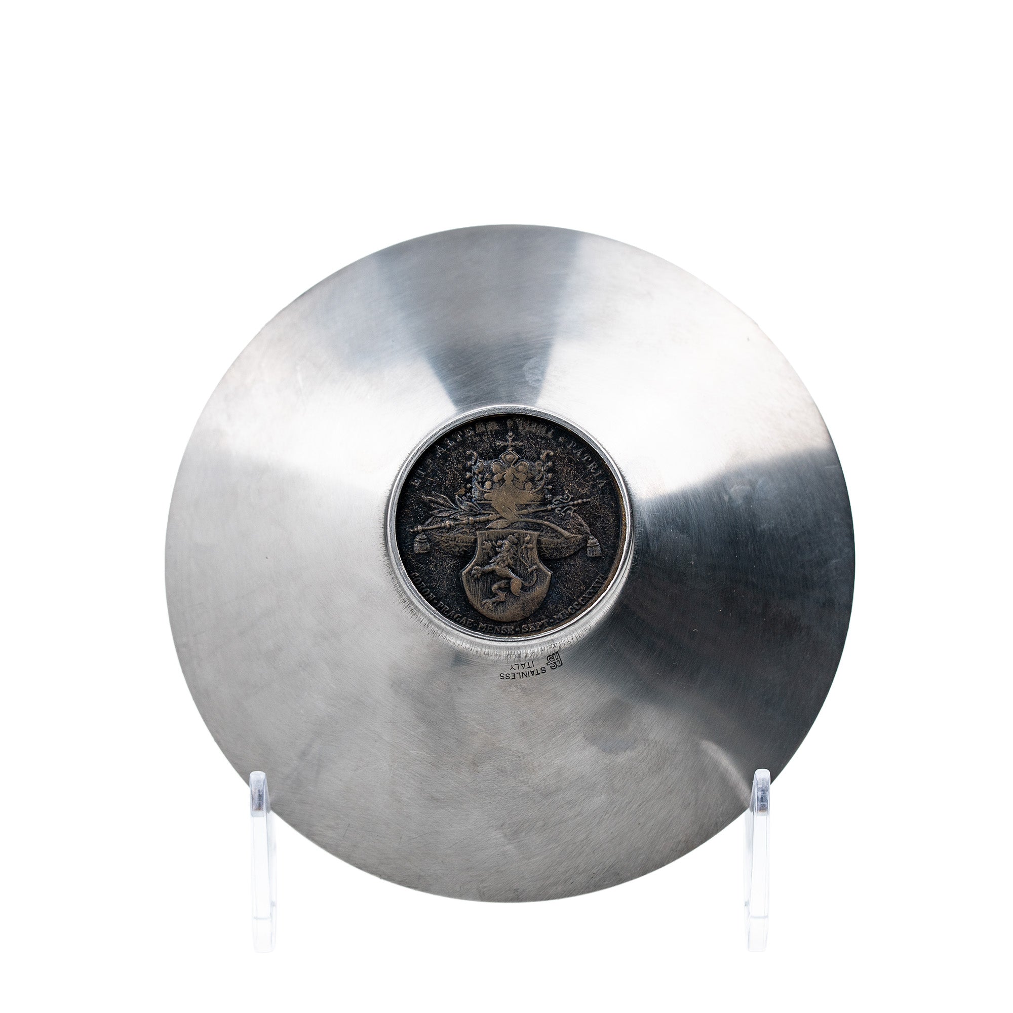 Italian Stainless Steel Coin Dish – Maria Anna Augusta Medallion