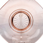 Jeannette Glass Serving Bowl - Ruffled Pedestal Design