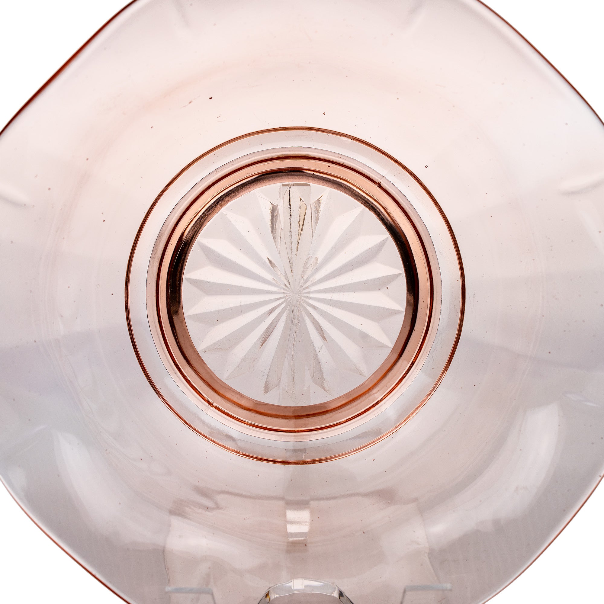 Jeannette Glass Serving Bowl - Ruffled Pedestal Design