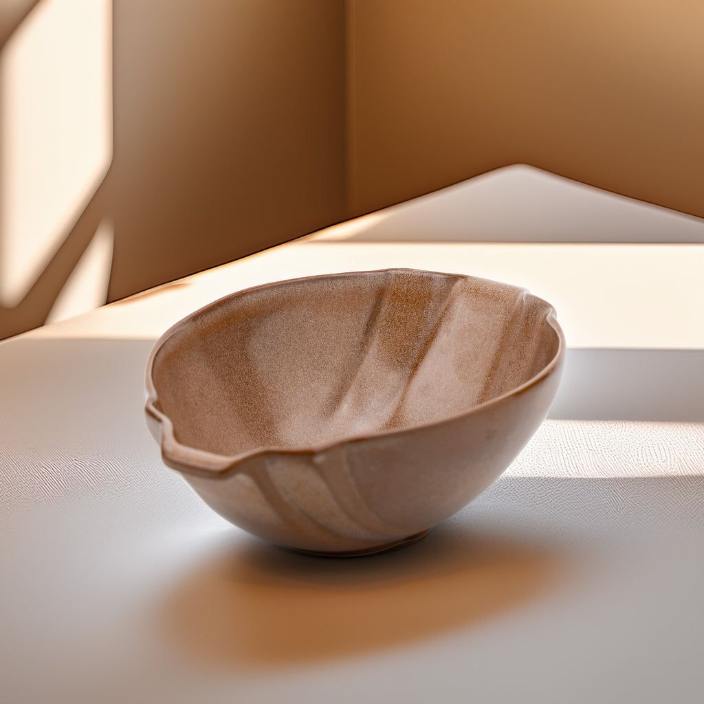 Frankoma 201 Handled Serving Bowl - Plainsman Brown