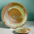 Frankoma Plainsman 5F Plate Set - Scalloped Earth-Toned Pair