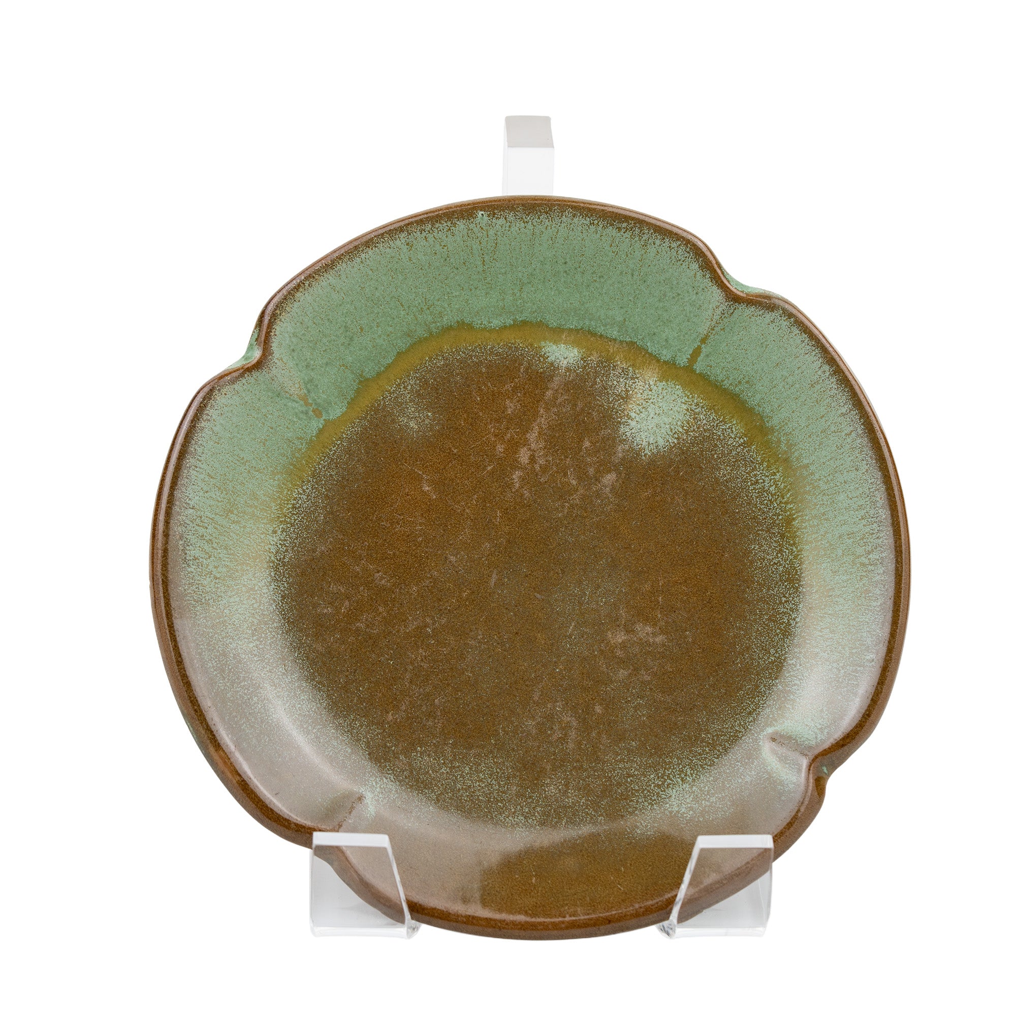 Frankoma Plainsman 5F Plate Set - Scalloped Earth-Toned Pair