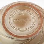 Frankoma Scalloped Serving Bowl - Warm Swirled Stoneware