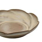 Frankoma Scalloped Serving Bowl - Warm Swirled Stoneware