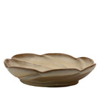 Frankoma Scalloped Serving Bowl - Warm Swirled Stoneware