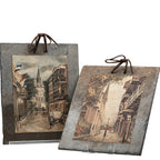 Pair of New Orleans Slate Wall Plaques - Pirates Alley & Orleans St.