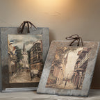 Pair of New Orleans Slate Wall Plaques - Pirates Alley & Orleans St.