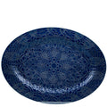 Beaver Farm Pottery Oval Serving Platter - Cobalt Blue