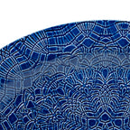 Beaver Farm Pottery Oval Serving Platter - Cobalt Blue