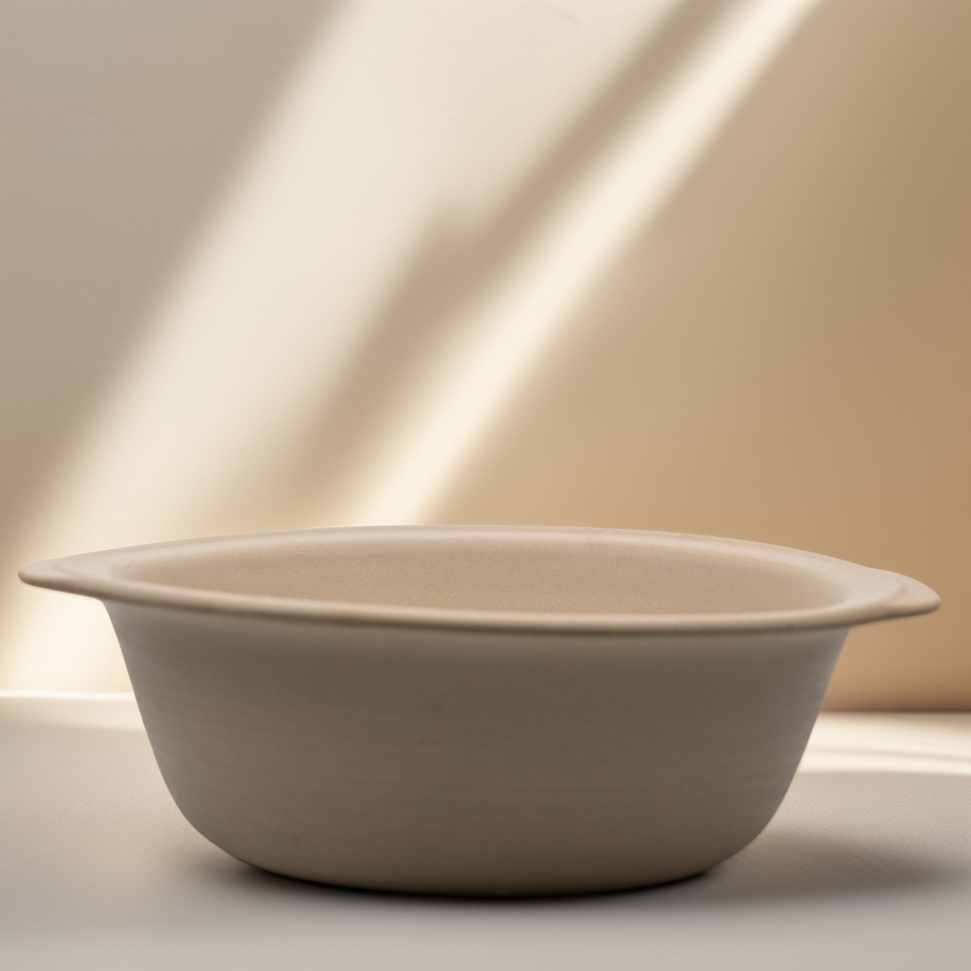 Pampered Chef Family Heritage Stoneware Baking Bowl - With Handles