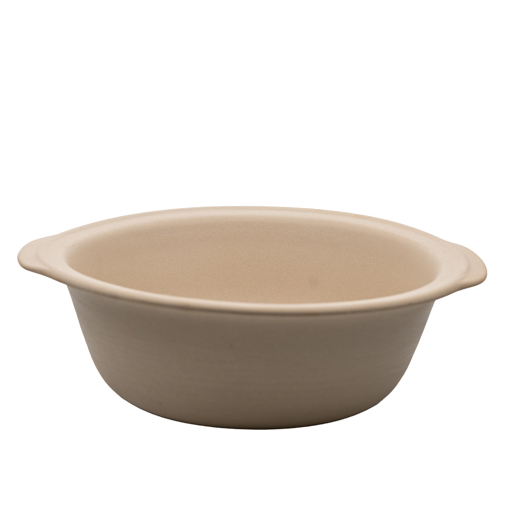 Pampered Chef Family Heritage Stoneware Baking Bowl - With Handles