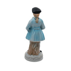 Porcelain/Bisque Colonial Figurine Pair - Hand-Painted