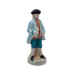 Porcelain/Bisque Colonial Figurine Pair - Hand-Painted