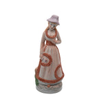 Porcelain/Bisque Colonial Figurine Pair - Hand-Painted