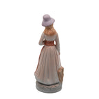 Porcelain/Bisque Colonial Figurine Pair - Hand-Painted