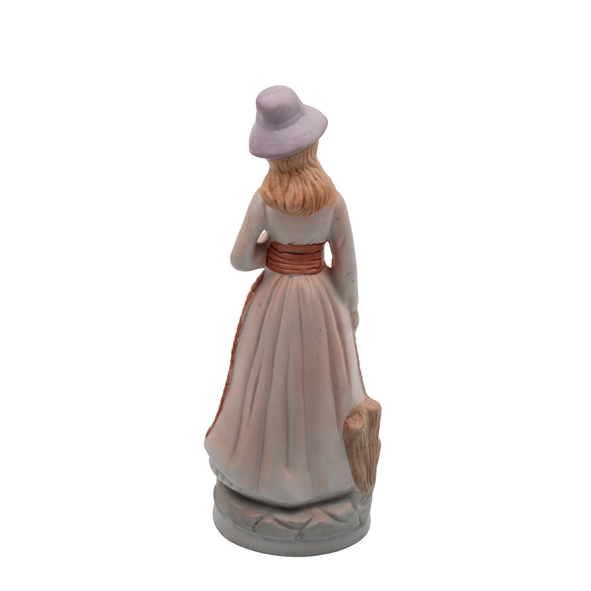 Porcelain/Bisque Colonial Figurine Pair - Hand-Painted