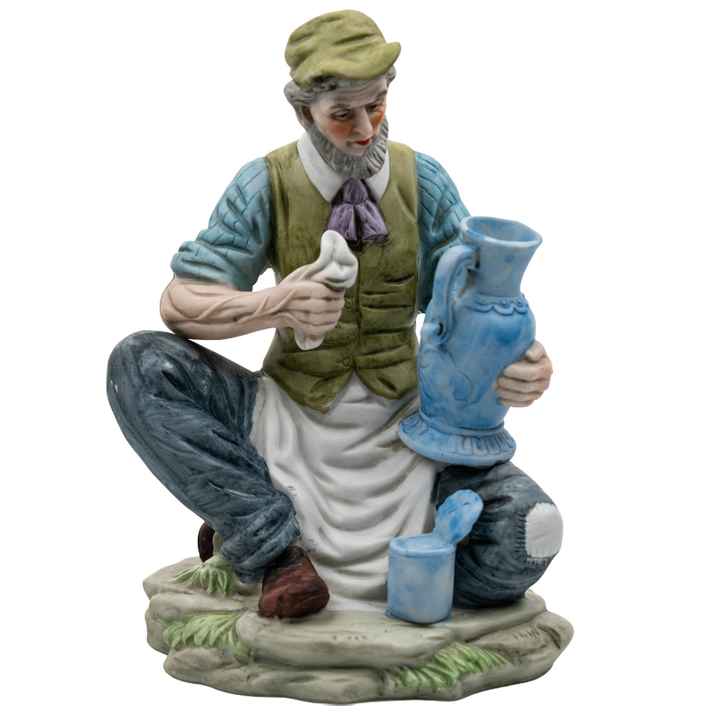 Napcoware Old Man Potter Figurine - Hand-Painted