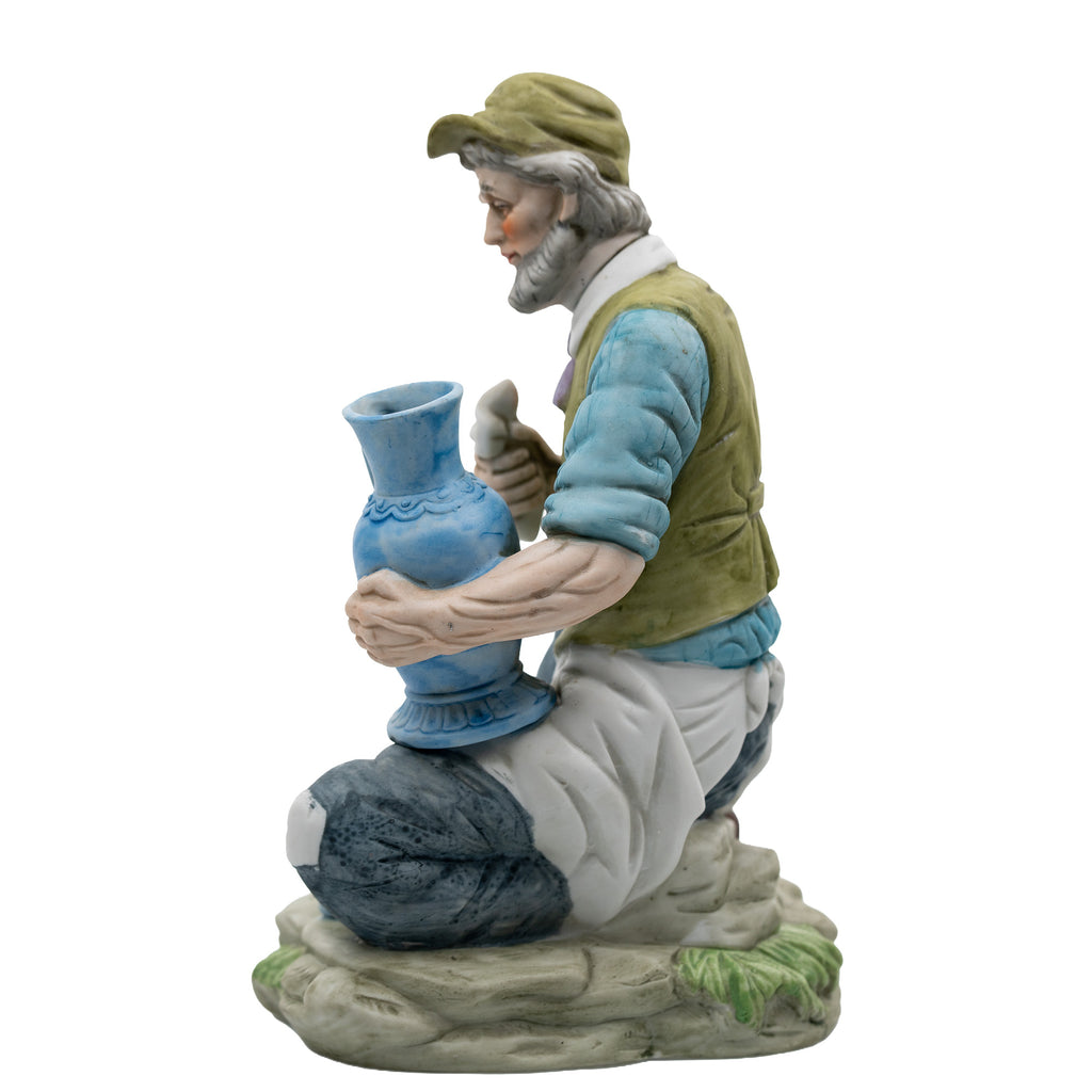 Napcoware Old Man Potter Figurine - Hand-Painted