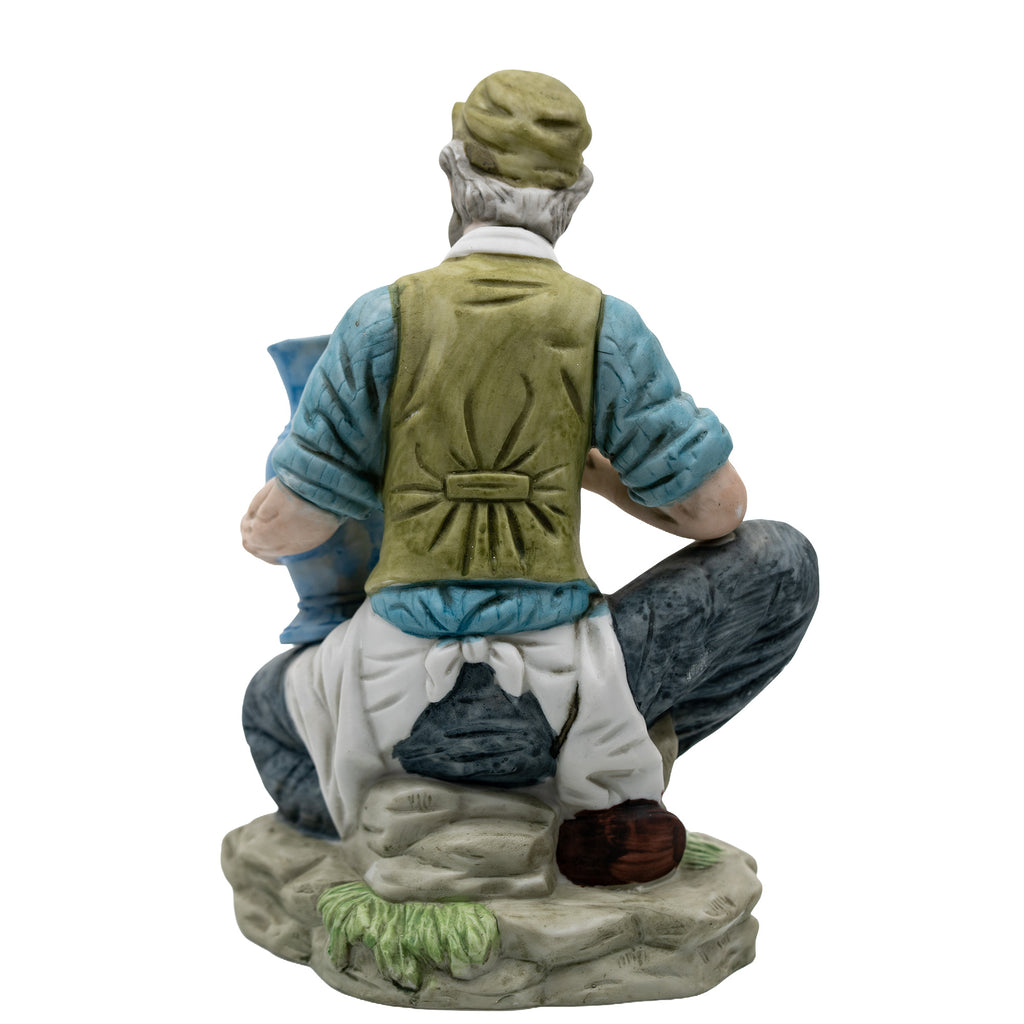 Napcoware Old Man Potter Figurine - Hand-Painted