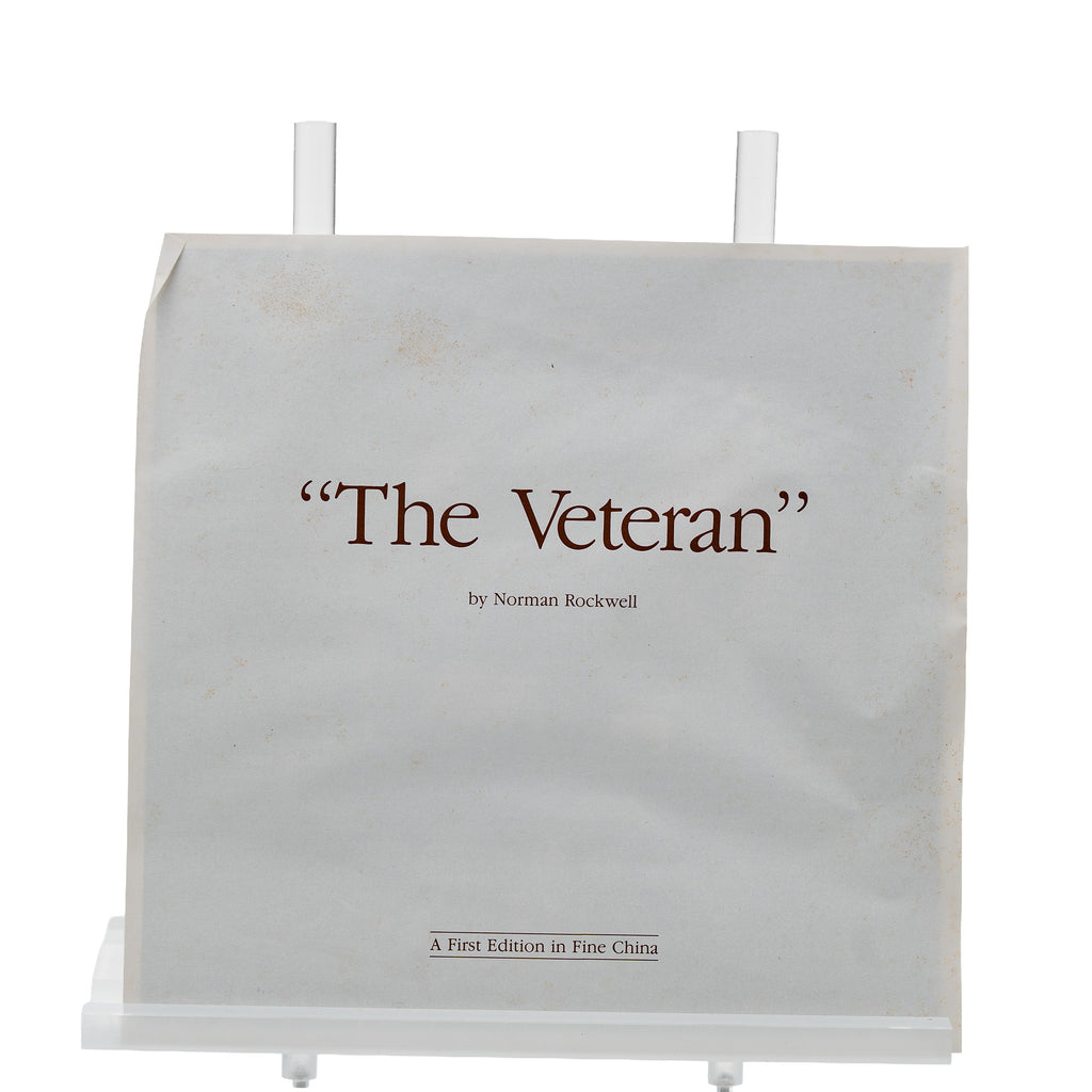 Norman Rockwell "The Veteran" Collector Plate - Knowles COA