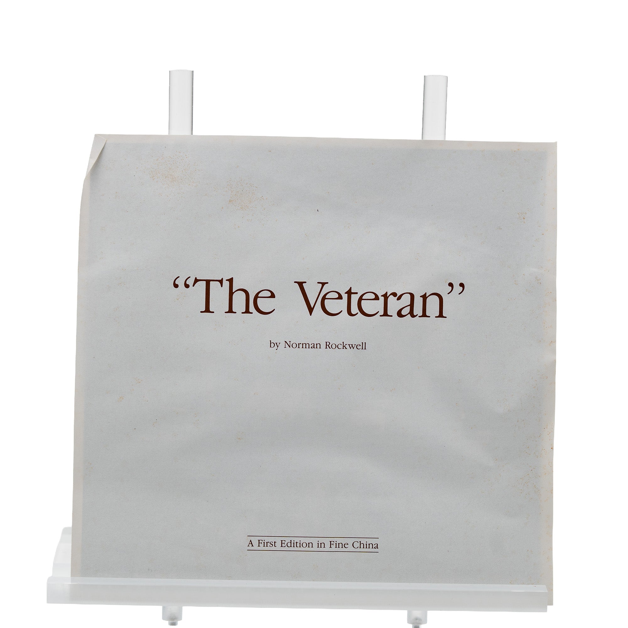 Norman Rockwell "The Veteran" Collector Plate - Knowles COA