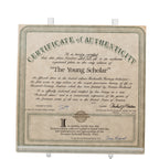 The Young Scholar Collector Plate - Norman Rockwell, Knowles