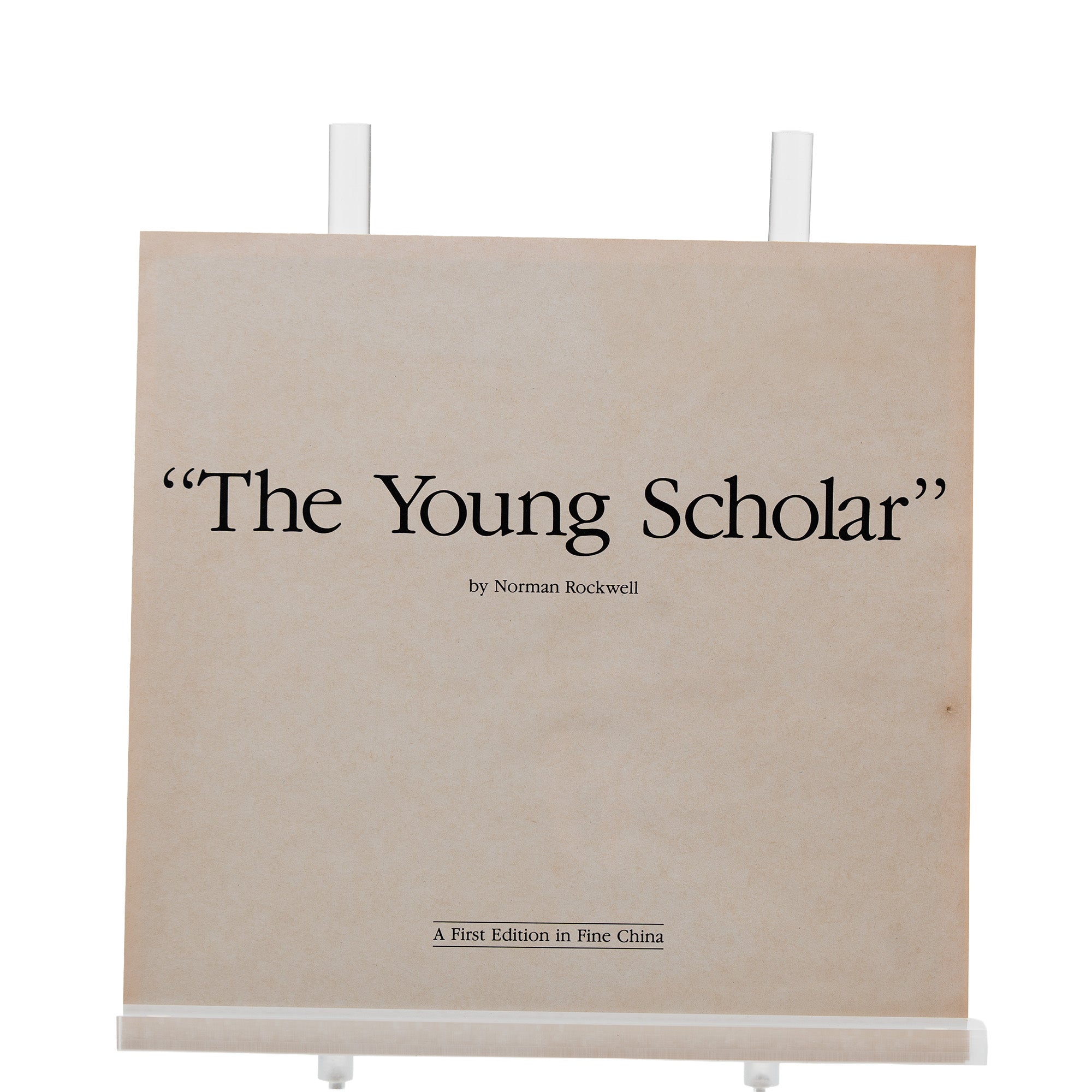 The Young Scholar Collector Plate - Norman Rockwell, Knowles