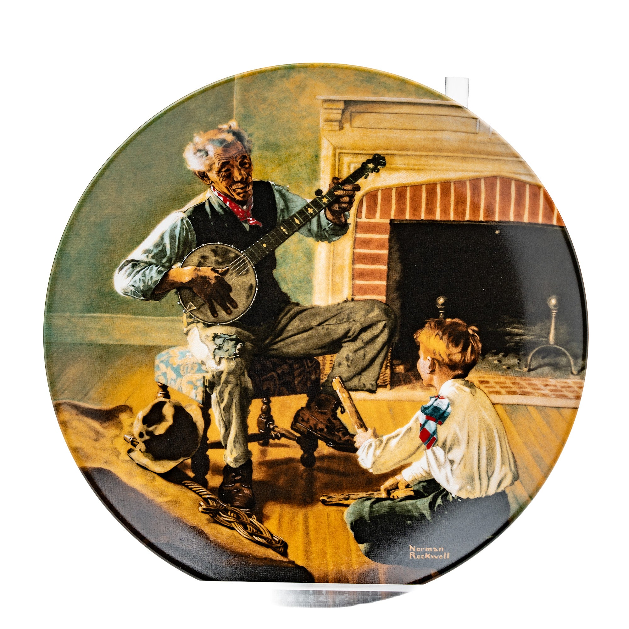 The Banjo Player Collector Plate - Knowles 1989