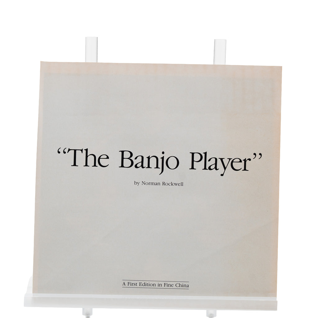 The Banjo Player Collector Plate - Knowles 1989