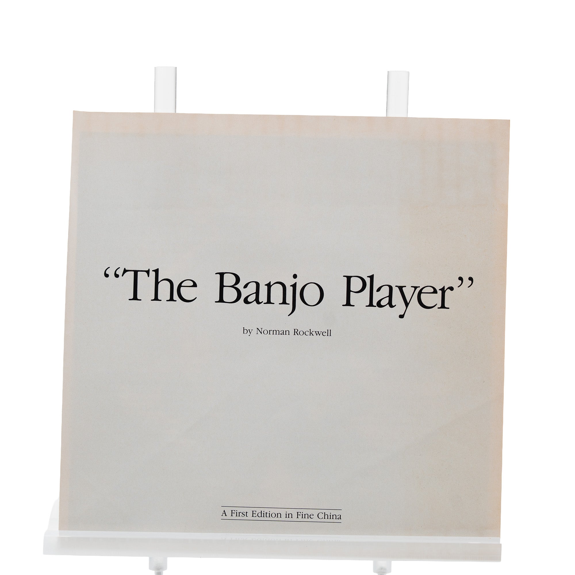 The Banjo Player Collector Plate - Knowles 1989